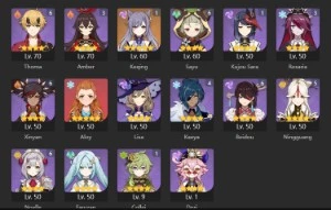 Conta END GAME, varios personagens + bis. HuTao c1 MONSTRA - Genshin Impact