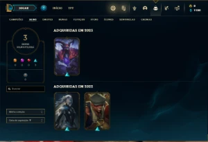 Conta bronze 3 com 21 Champs e 3 Skins - League of Legends LOL
