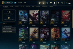 Conta bronze 3 com 21 Champs e 3 Skins - League of Legends LOL