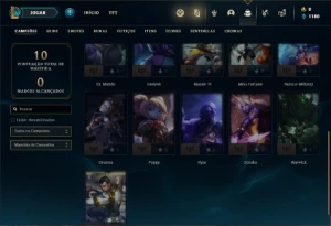 Conta bronze 3 com 21 Champs e 3 Skins - League of Legends LOL