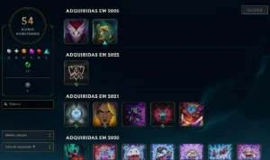 Lol Ferro, 7 Skins, 1 Mítica, 2 Lendárias, Upada na Mão - League of Legends