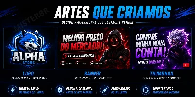 Design Profissional| Logos, Banners, Thumbs e Mais.. - Serviços Digitais