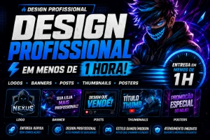 Design Profissional| Logos, Banners, Thumbs e Mais.. - Serviços Digitais