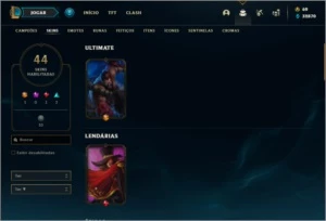 Conta unranked com Rammus Rei e Kayle Juiza - League of Legends LOL