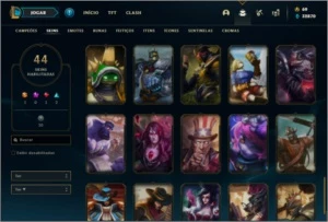 Conta unranked com Rammus Rei e Kayle Juiza - League of Legends LOL