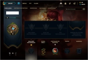 Conta unranked com Rammus Rei e Kayle Juiza - League of Legends LOL