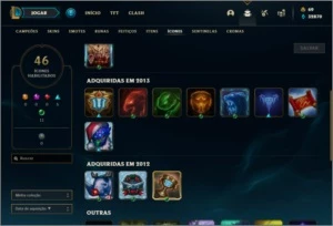 Conta unranked com Rammus Rei e Kayle Juiza - League of Legends LOL