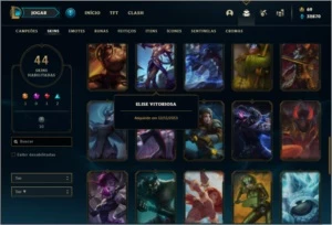 Conta unranked com Rammus Rei e Kayle Juiza - League of Legends LOL