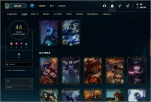 Conta unranked com Rammus Rei e Kayle Juiza - League of Legends LOL
