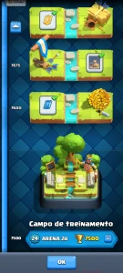 Clash Royale CV 52, 7k+ troféus, 73 ilustrações, 72 estampas