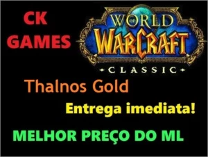 100 Gold Thalnos Wow Classic - Blizzard