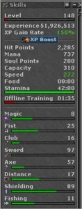 EK - KNIGHT LVL 148 - GLADERA - Tibia