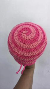 Headpiece pink reflet