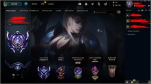 Conta Diamante IV - Full Champions - 617 Skins (6Prestigios) - League of Legends LOL
