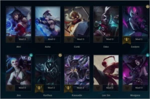 CONTA GOLD 1 SOLO DUO - League of Legends LOL