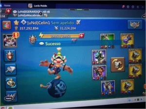 Conta lords mobile com t4 pré t5