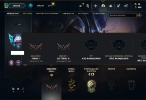 Conta Ferro 1 com 135 Champs e 74 Skins + 825 RP - League of Legends LOL