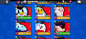 Conta Brawl Stars - 65/91 Brawlers