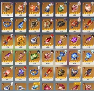GENSHIN IMPACT / AR 55 / 11 SSR (TOTAL) + Todos os SR.