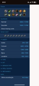 Conta Hearthstone Top, Decks Meta 100+ lendarias - Blizzard