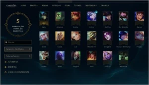 lvl 12 20 champs 1 emote 1 sentinela 1 skin - League of Legends LOL