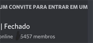 Servidor do discord 5k de membros - Redes Sociais