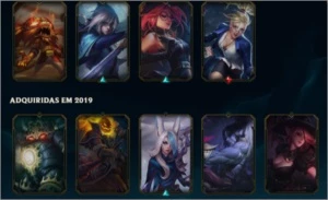 CONTA MD10 100+SKINS/CHAMPS  SMURF 10K EA - League of Legends LOL