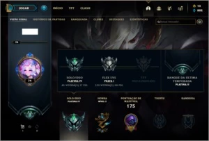 Conta Platina 4 - League of Legends LOL