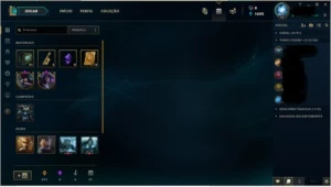 Conta borda gold 97 champ + 111skins+100icones+ 5 skins gold - League of Legends LOL