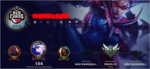 Conta Prata 4 - League of Legends LOL