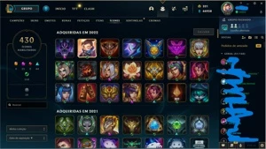 Conta LoL com todas skins !1347 SKINS E PAX JAX SKIN RARA ! - League of Legends