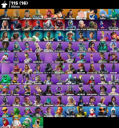 Conta Fortnite | 115 Skins | Vegeta | Entrega automática!