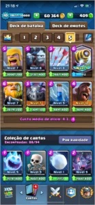 Conta 3K Trofeus, LVL10, Quase todos os bonecos. - Clash Royale