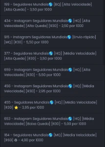 Seguidores para redes sociais, cada 1000 por 4,00