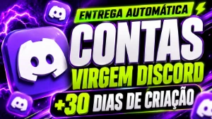 Contas Discord Virgem +30 Dias - Email+Senha+Token
