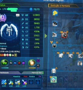 Conta End Game 7 Rank U !!! - Digimon Masters Online DMO