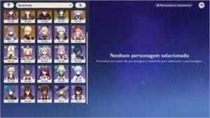 Genshin Impact AR 55  / 11 personagens 5 star.