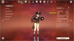 Genshin Impact AR 55  / 11 personagens 5 star.