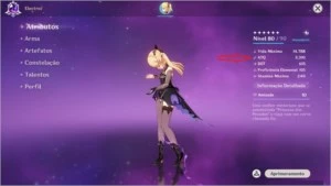 Genshin Impact AR 55  / 11 personagens 5 star.
