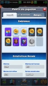 Conta Clash Royale Nível 12 + brinde cv 5 no clash of clans