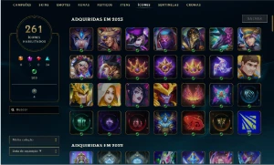 Conta LOL, GOLD I, Full champ + de 180 skins, level 352, IMP - League of Legends