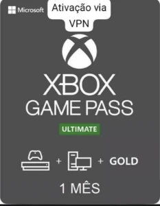 Xbox Game Pass Ultimate Código 25 Dígitos (vpn) Leia A Descr - Assinaturas e Premium