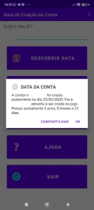 Conta free fire 5 anos super gemada