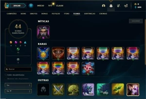 Conta Platina 4 com 28 Champs e 5 Skins + 4 Fragmentos - League of Legends LOL