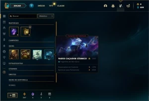 Conta Platina 4 com 28 Champs e 5 Skins + 4 Fragmentos - League of Legends LOL