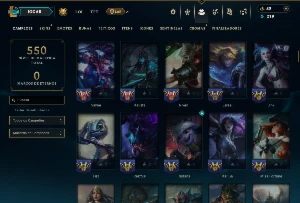 Ouro 1 com 150 Champs e 123 Skins ( JG / MID / ADC ) - League of Legends LOL