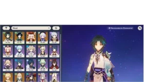 CONTA GENSHIN IMPACT COM 6 PERSONAGENS 5⭐ E 2 ARMAS 5⭐