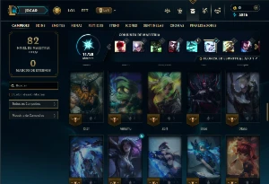 Conta mestre com 65 Champs e 21 Skins (18 PDL) - League of Legends LOL