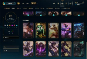 Conta mestre com 65 Champs e 21 Skins (18 PDL) - League of Legends LOL