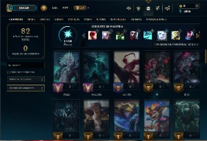Conta mestre com 65 Champs e 21 Skins (18 PDL) - League of Legends LOL